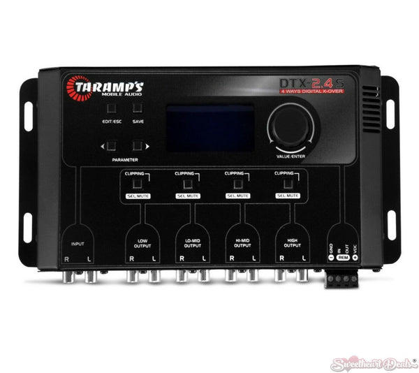 Taramps DTX 2.4S Four Channel Full Feature Low Distortion Auto Stereo Crossover