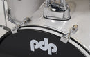PDP Center Stage 5-Piece Full Drum Kit - 10/12/12/22/14 - Diamond White Sparkle