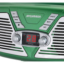 SYLVANIA SRCD211-GREEN Retro Portable CD Radio Boombox (Green)