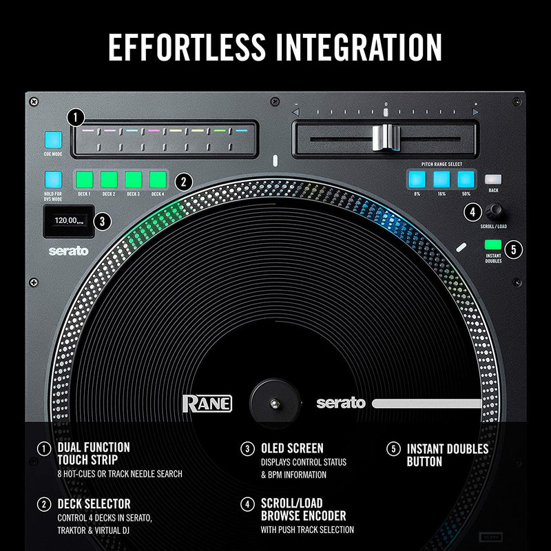 Rane DJ Twelve MKII 12” Multi-platform 12" Motorized Turntable & Midi Controller