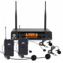 Nady Dual Digital Wireless system w/ 2 Lapel & 2 Headset Mics - New Open Box