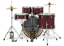 PDP Center Stage Complete 5 Piece Drum Set 10/12/14/20/14 - Ruby Red Sparkle