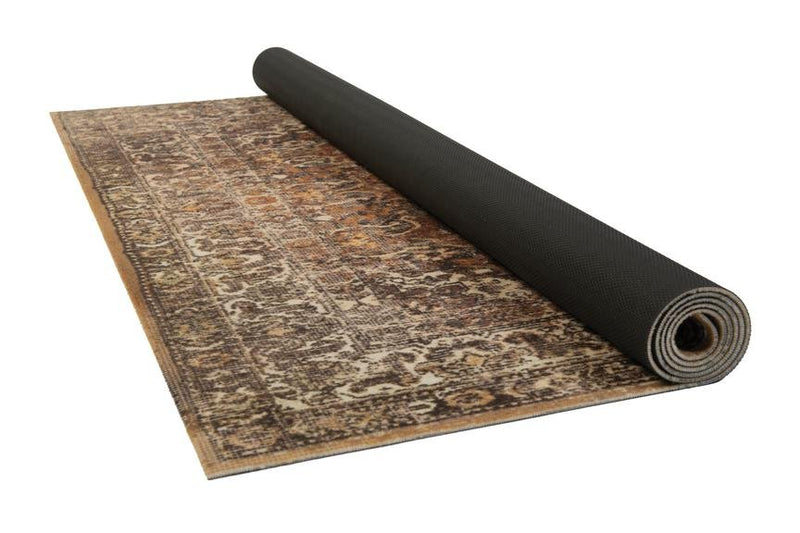 Drum N Base Vintage Persian Style Bonzo Drum Mat 6' X 5.25' - Amber - VP185-BN