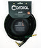 Cordial 30' Instrument Cable 1/4″ Straight to 1/4" Right - CRI9PR