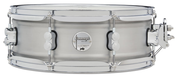 PDP Concept Dual-beaded Brushed Aluminum 5"x14" Snare Drum - PDSN0514NBAC