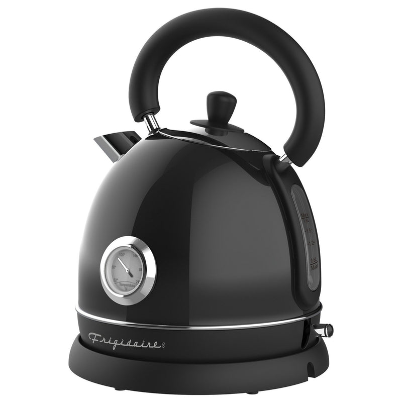 Frigidaire 1.79-Qt 1500W Retro Electric Water Kettle Black EKET125-BLACK