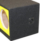 DeeJay LED 10" Side Speaker Enclosure w/ 2 Horn & 3 Tweeter Ports - Yellow