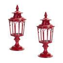 Traditional Lantern Post Tabletop Candle Holder (Set of 2)