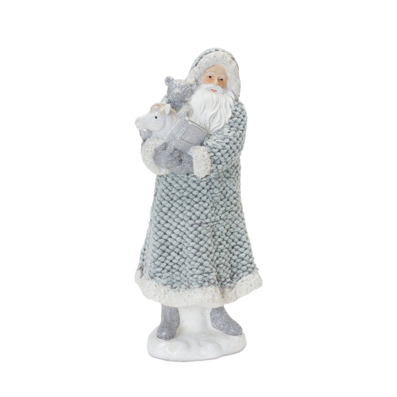 Santa with Sweater Coat Figurine (Set of 2)