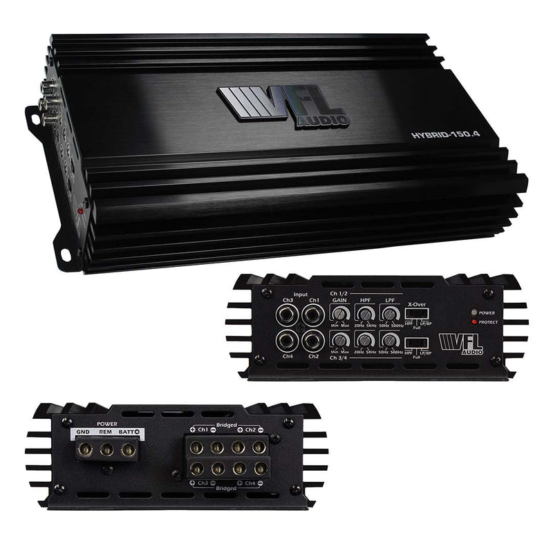 VFL Audio 4 Channel Amplifier 600W RMS HYBRID-1504