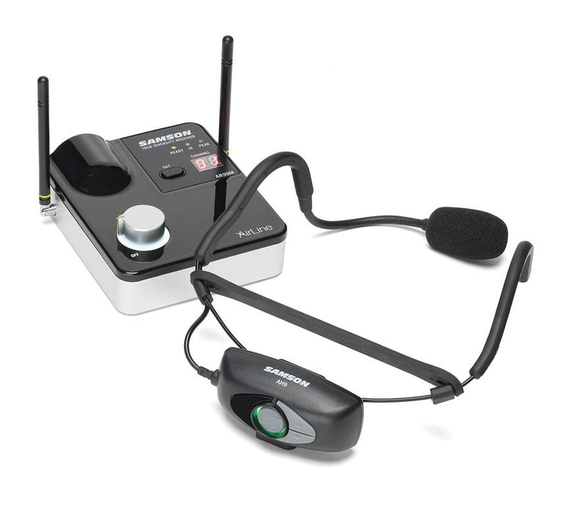 Samson AirLine 99m AH9 Fitness Headset UHF Wireless System - D-Band - SW9A9SQE-D