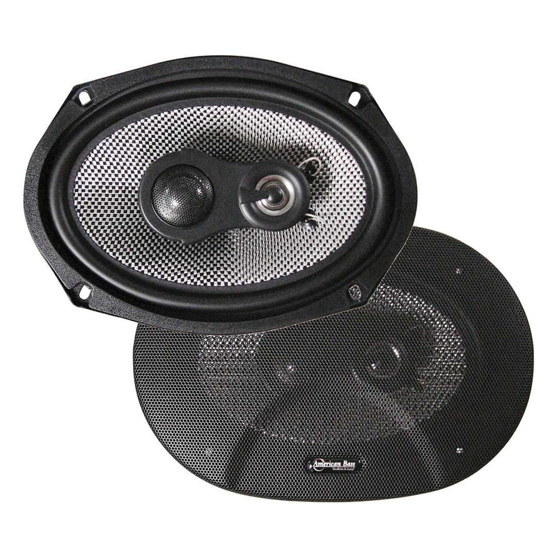 SPEAKER 6X9" 3-WAY (pair) 200WATT AMERICAN BASS;CARBON FIBER SQ6.9