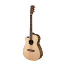 JN Guitars Asyla Left Handed 4/4 Auditorium Acoustic Electric Guitar - Natural