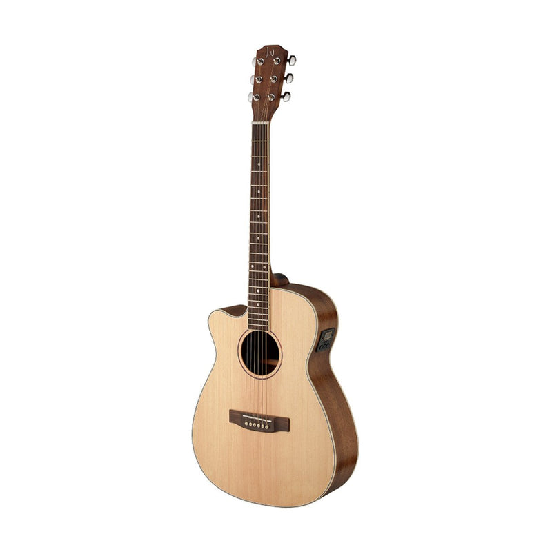 JN Guitars Asyla Left Handed 4/4 Auditorium Acoustic Electric Guitar - Natural