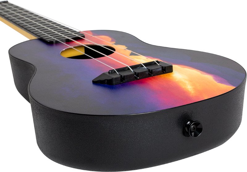 Flight Sunset Travel Concert Ukulele w/ Gig Bag - TUC EE SUNSET