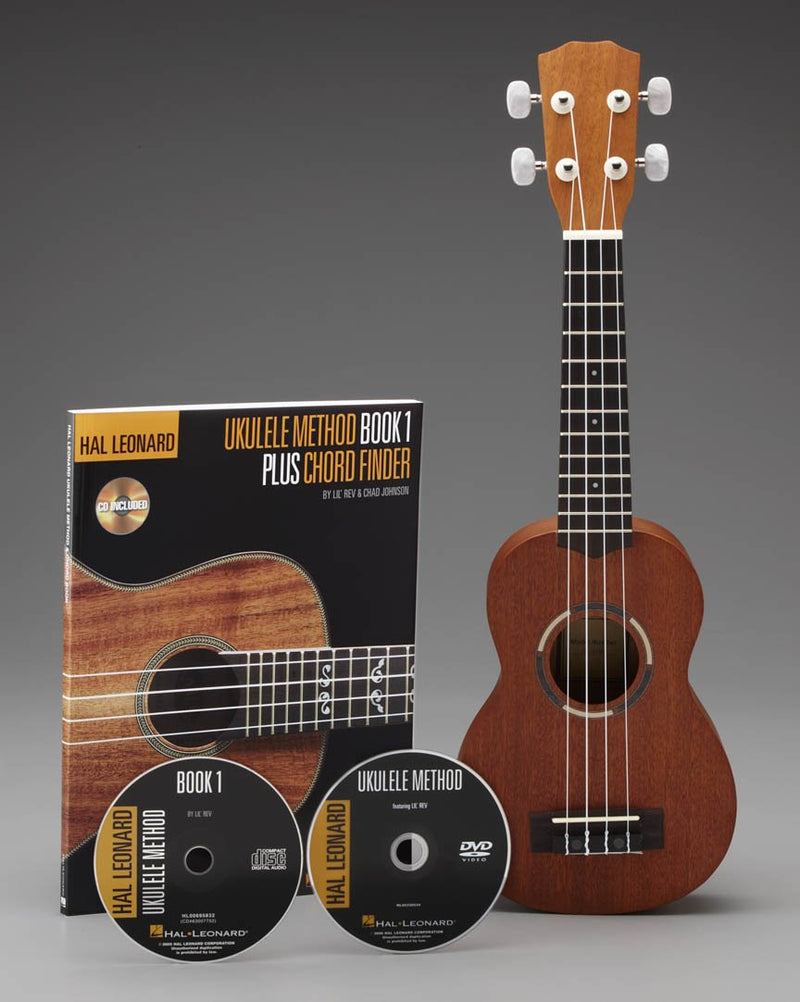 Hal Leonard Ukulele Starter Pack w/ Method Book, Online Audio, & DVD