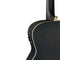 Stagg Left-Handed Acoustic Electric Cutaway Auditorium Guitar - Black