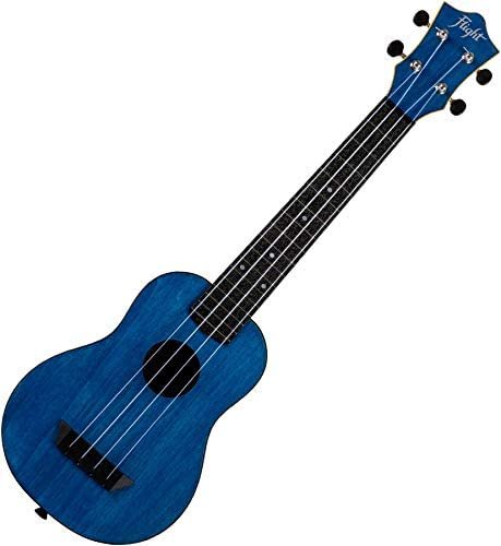 Flight Soprano Ukulele with Concert Neck & Gig Bag - Dark Blue - TUSL-35 DB