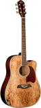 Oscar Schmidt Dreadnought Acoustic Electric Guitar - Spalted Maple - OG2CESM