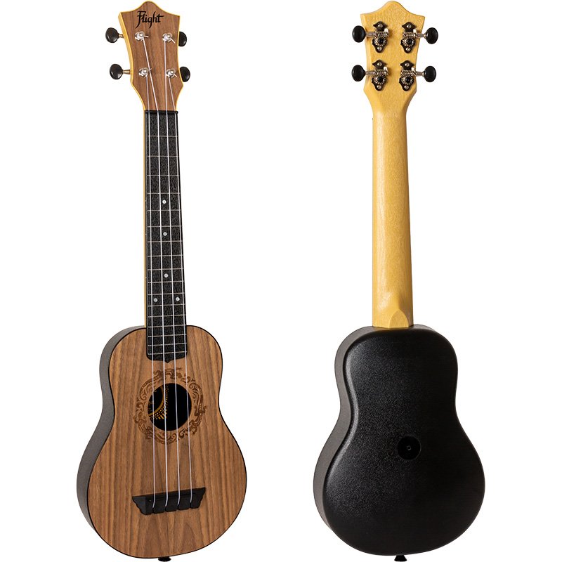 Flight Salamander Travel Concert Scale Soprano Ukulele - Natural - TUSL-50