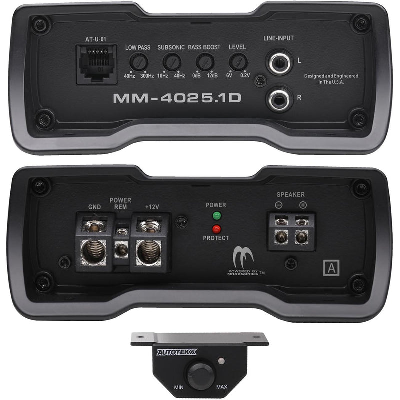 Autotek Mean Machine Compact D Class Amplifier 4000 Watts mm-4025.1d