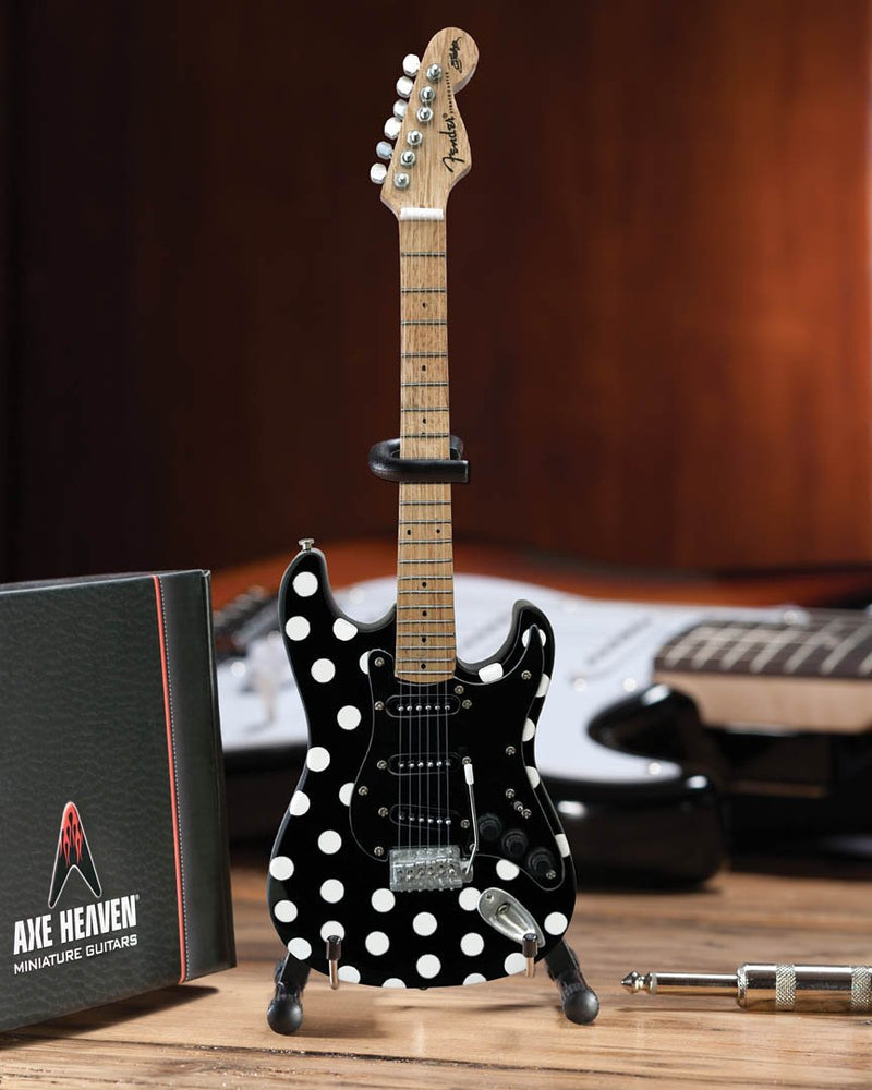 Axe Heaven Buddy Guy Fender Strat Black Polka Dots Mini Guitar Replica - FS-023