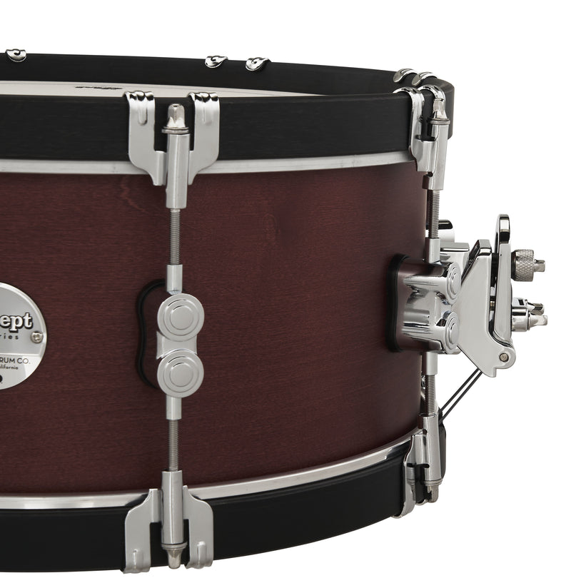PDP Concept Classic 6.5x14 Ebony Stain Snare Drum with Ebony Stain Wood Hoops
