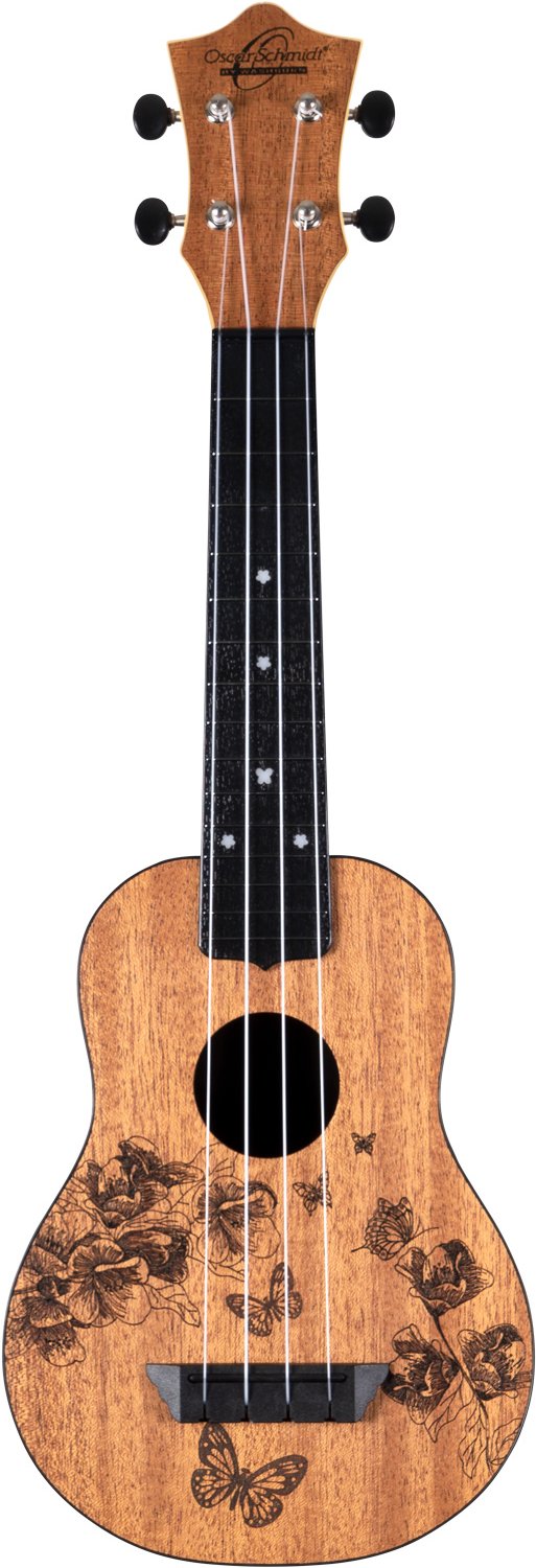 Oscar Schmidt Nature Series Soprano Ukulele - Butterfly - OUNBFLY