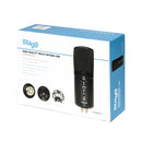 Stagg Double Condenser USB Microphone - Black - SUSM60D