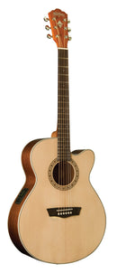 Washburn G7SCE Harvest Grand Auditorium Cutaway Acoustic Guitar - Natural Gloss