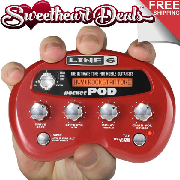Line 6 Pocket Pod Guitar Amp Emulator Multi Effects Processor