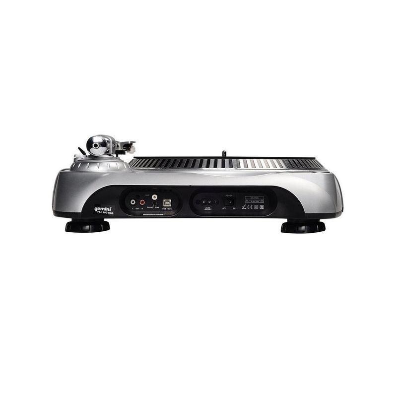 Gemini Professional Belt Drive Turntable w/ USB Connectivity - TT1100USB