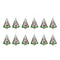 Gnome Pine Tree Ornament (Set of 12)