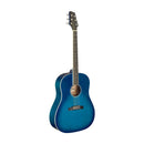 Stagg Slope Shoulder Dreadnought Acoustic Guitar - Blue - SA35 DS-TB