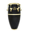 LP Galaxy Fiberglass 11 3/4" Conga - Speckled Black with Gold Trim - LP809Z