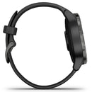 Garmin Vívoactive 4S GPS Smartwatch Slate Stainless Steel Bezel w/ Silicone Band