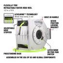 Flexzilla Retractable Water Hose Reel w/ Levelwind Technology 1/2" x 70' L8340FZ