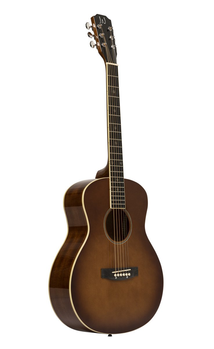 JN Guitars Bessie Acoustic Travel Guitar - Dark Cherry Burst - BES-A MINI DCB
