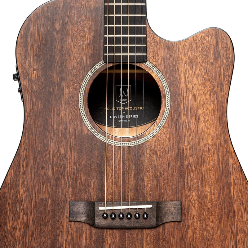 JN Guitars Dovern Series Cutaway Acoustic Electric Dreadnought Guitar - DOV-D