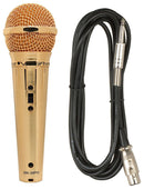 VocoPro MK-58PRO Gold Finish Professional Vocal Microphone