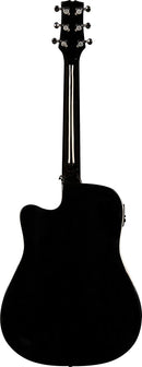 Jasmine J-Series Acoustic Electric Guitar w/ Case - Black - JD39CE-BLK