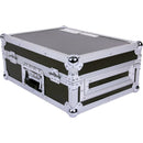 DeeJay LED Fly Drive Flight Case Slanted 8 RU Mixer Rack