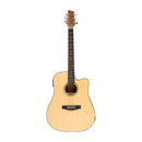 Stagg Cutaway Dreadnought Acoustic Electric Guitar - Natural - SA25 DCE SPRUCE