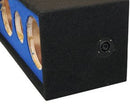 DeeJay LED 10" Side Speaker Enclosure w/ 3 Horn & 2 Tweeters Ports - Blue