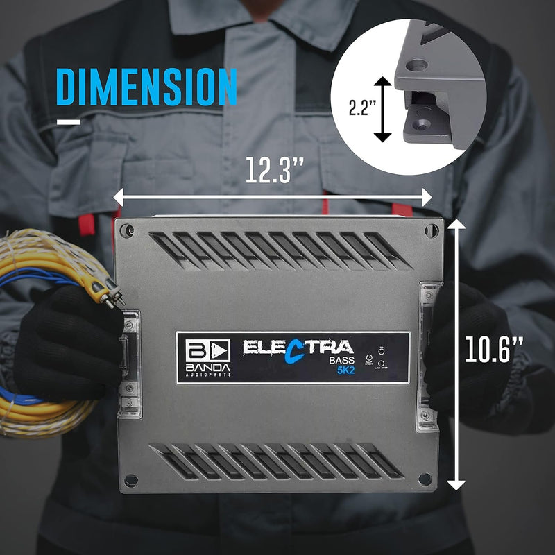 Banda 5K2OHM Electra Bass 5000 Watt 2 Ohm Car Amplifier