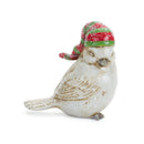 Winter Bird Figurine with Stocking Hat (Set of 12)