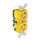 Marinco Locking Receptacle - 15A, 125V - Yellow