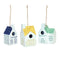 Hanging Metal Bird House Garden Décor (Set of 3)