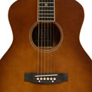 JN Guitars Bessie Acoustic Travel Guitar - Dark Cherry Burst - BES-A MINI DCB