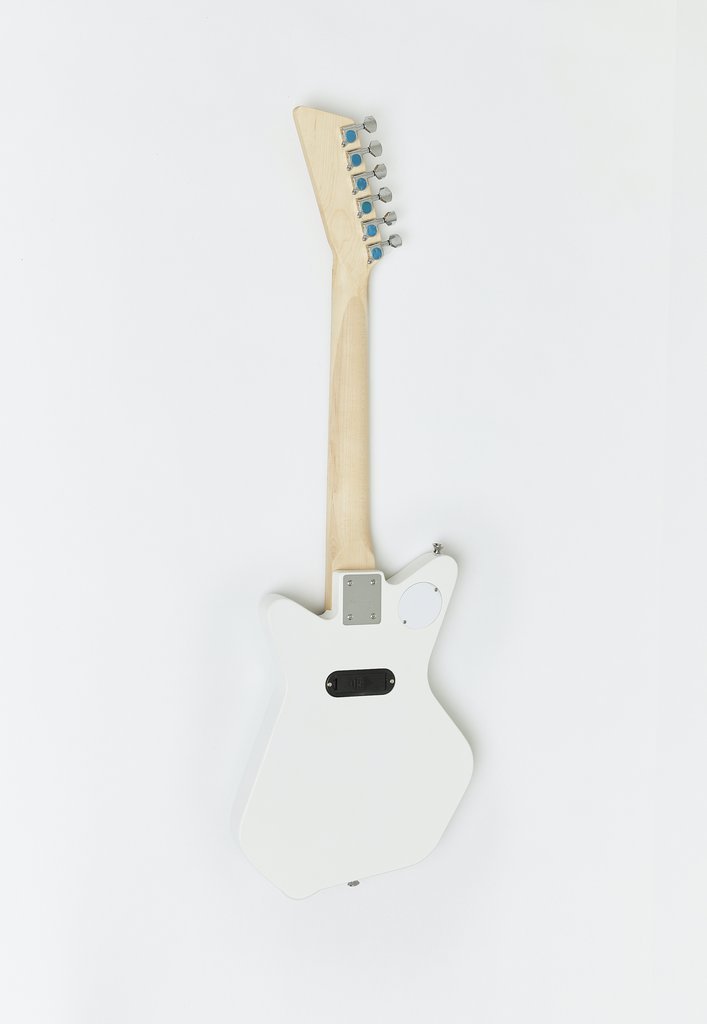 Loog Pro VI Mini Electric Guitar with Built-in Amplifier - White - LGPRVIEW